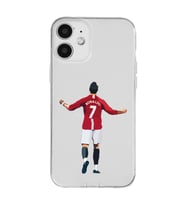 Iphone 12 Uyumlu Cristiano Ronaldo Tasarımlı Şeffaf Telefon Kılıfı