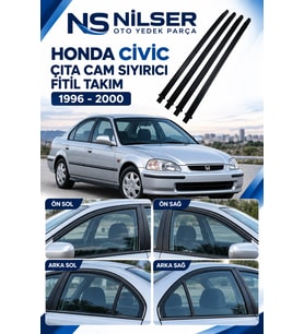 Honda Cıvıc Çıta Cam Sıyırıcı Fitil Takım 4 Kapı 1996-2000