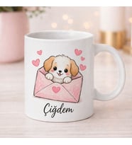 Kişiye Özel Sevimli Köpek Kupa Bardak