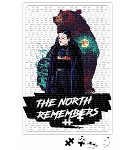 Game of Thrones Lyanna Mormont O Norte se lembra Puzzle