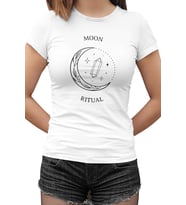 Moon Ritual Beyaz Kadın Tshirt