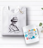 BK Gift Kişiye Özel Öğretmenler Günü Tasarımlı Kupa Bardak ve Atatürk Baskılı Tişört Hediye Seti- 1-3, Öğretmene Hediye, Öğretmenler Günü, 100. Yıl Hediyesi