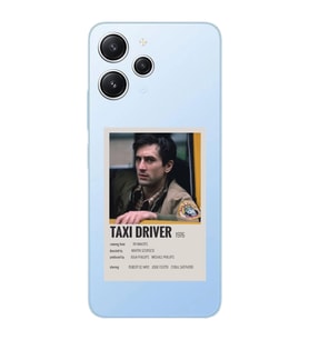 Xiaomi Redmi 12 Uyumlu Uyumlu Taxi Driver Poster Tasarımlı Şeffaf Telefon Kılıfı