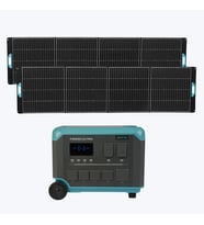Antfea F3600 + 2 adet 400W Taşınabilir Güneş Paneli [ 3.6 kW / 3 kWh / 800 W ]