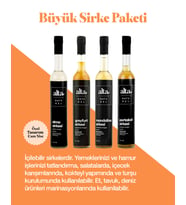 Alta Naturel Organik Fermente Büyük Sirke Paketi 500 ML (Portakal - Greyfurt-Mandalina-Elma Sirkesi)