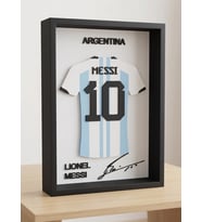 Riva Self Messi Arjantin Forma Tasarım 3D Çerçeve - Futbolseverlere Özel Koleksiyon Ürünü