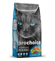 ProChoice 34 Somonlu ve Pirinçli Düşük Tahıllı Yetişkin Kedi Maması 15kg