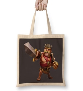 Clash of clans Rei Barbaro 2 Bez Çanta Uzun Saplı