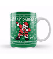 Merry Dabmas Santa Claus Christmas Dab Kupa Bardak Porselen
