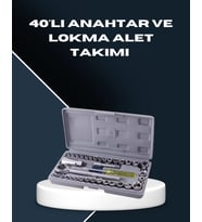 Dayanıklı Karbon Çelik 40 Parça Lokma ve Cırcır Anahtar Seti