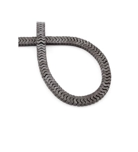 Hematit Doğal Taş Mat Gri Yarasa Kesim 7x1mm Dizi