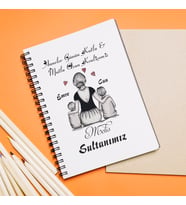Anneler Günü Tasarımlı Defter Kişiye Özel