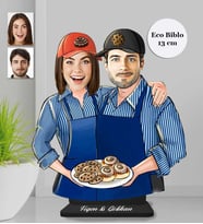 Kişiye Özel Aşçı Sevgili Ahşap Eco Biblo -3