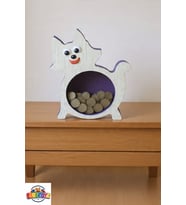 Sevimli Mor Kedi Kumbara Çocuk Odası Dekoratif Para Biriktirme Kumbarası