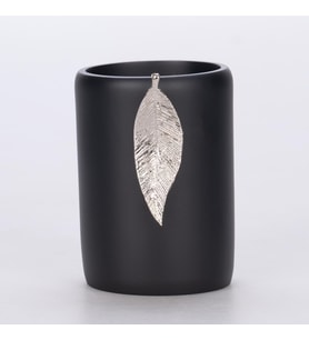 Leaf Diş Fırçalık Siyah Gümüş