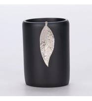 Leaf Diş Fırçalık Siyah Gümüş