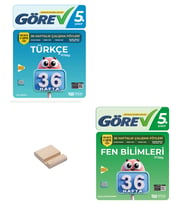 Nitelik 5. Sınıf Türkçe ve Fen Bilimleri 36 Haftalık Görev Föyleri + Telefon Standı
