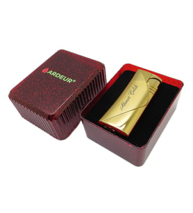 Ardeur® Caldor Gold Brass İsme Özel Çakmak Hediyelik Kutusunda
