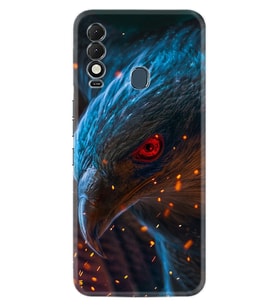 Spark 8T Kılıf Silikon Desen Özel Seri Şahin 1756