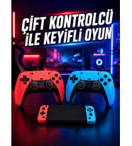 Oyun Konsolu Kablosuz Kontrolcülü Retro Oyun Eğlence Sistemi