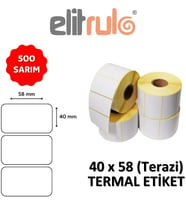 Etiketi 40x58 Termal - 500 Adet