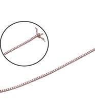 Monemel Swarovski En İnce Su Yolu Bileklik (Rose Gümüş) Sevgililer Günü Hediyesi