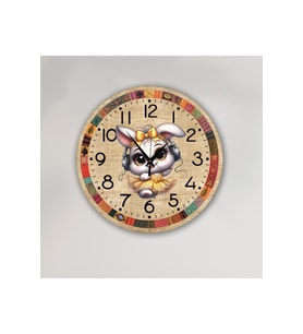 bilge Tasarım Çocuk Odası Duvar Saati 30 x 30 CM (Karışık)