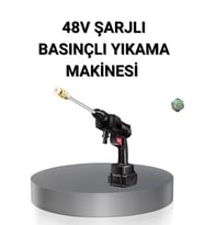 Kablosuz Basınçlı Yıkama Makinesi – 48V Güçlü Motor, 2 Pil ve Köpük Hazneli