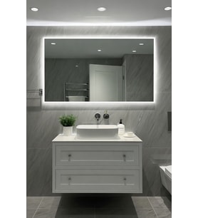 Digital Hayat  Dikdörtgen Ayna  Beyaz Günışığı Amber Mavi Kırmızı RGB  Işıklı Banyo Makyaj Aynası Dekoratif