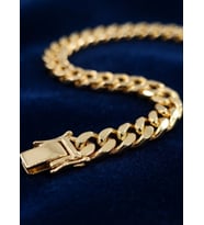 Zarene Silver Xuping Klasik Gurmet Zincir Bileklik 14K Gold