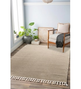 Bej Renkli Soft Iskandinav Peluş Dokulu Makine Halısı
