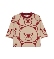 Civil Baby Ayıcıklar Baskılı 6-18 Ay Sweatshirt - Bordo