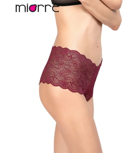 Dantel Hipster Külot (Bordo)