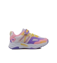 Trend Adımlar Beyaz Renkli Dokulu Unisex Çocuk New Force Spor Ayakkabı