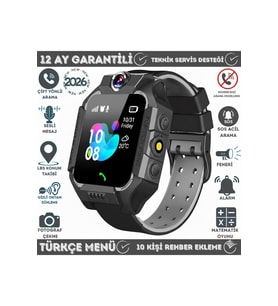 Çocuklar İçin Çok Fonksiyonlu Akıllı Saat, Sim Kartlı, Kamera, Konum Takip