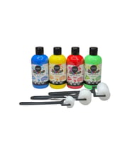 4'lü Mammacomica Yıkanabilir Parmak Boyası-4* 250ml- 3'lü Sünger Roller