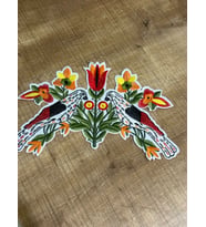 17X28 CM NAKIŞ İŞLEME ÇİÇEKLER ARMA YAMA DİKİŞ APLİKE