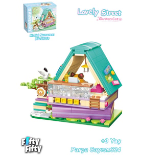 Keepley Lovely Street/Sevimli Sokak Serisi Çizgi Roman Dükkanı (324 Parça) Oyuncak Yapım Seti F28018