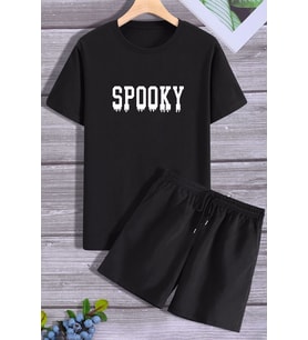 Spooky Şort T-shirt Spor Eşofman Takımı