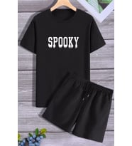 Spooky Şort T-shirt Spor Eşofman Takımı