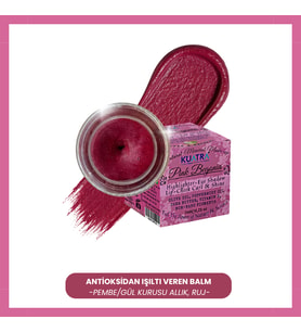 KUATRA Pink Begonia Doğal Balm 7 ml Ruj Allık Göz Farı