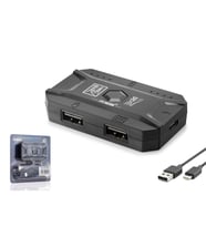HADRON M1 PRO Mobil Oyun Klavye Mouse Dönüştürücü Adaptör Bluetooth 5.0 Type-C Siyah