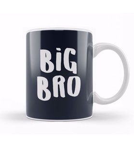 Brother Big Bro Slogan Kupa Bardak Porselen