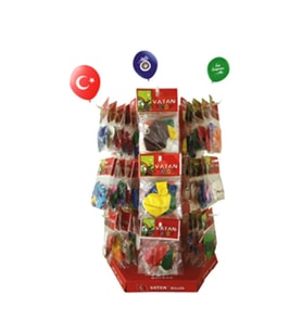 Metalik Renkli Karışık Balon 26cm - 20 adet