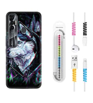 Tecno Spark 6 6 Go 8C 8 Pro 7 7 Pro Kılıf Kablo Koruma Spiral Silikon Dog Eyes 1761