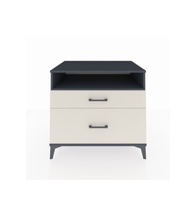 Kronos Şifonyer Tek Raflı 2 Çekmeceli 88x59x80 Antrasit-Aytaşı