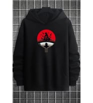 Unisex Itachi Uchiha Baskılı Sweatshirt (Siyah)