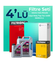 Filtron Renault Megane 1.6 Dizel Filtre Bakım Seti Liqui Moly Motor Yağlı (2016-2018) 4 Lü
