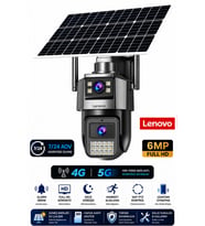 Lenovo G4S4 Dual Lensli 4G SIM Kartlı 360° PTZ Solar Güvenlik Kamerası Güneş Panelli Gece Görüşlü Dış Mekan