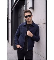 Polo Yaka Basic Kaşe Ceket